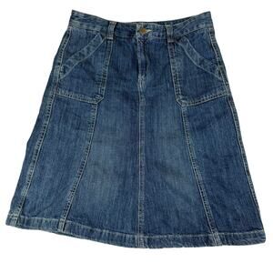 Vintage Eddie Bauer Denim Jean Skirt - Size 4